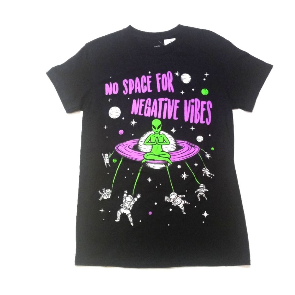 No Space Black T-Shirt